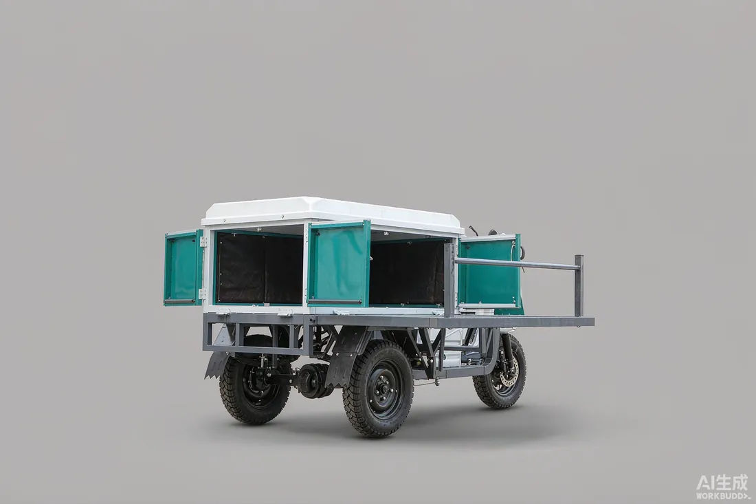 YJC Cargo C5 electric cargo three-wheeler with sealed delivery box
